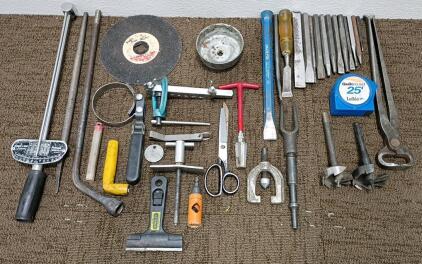 Torque Wrench, (15) Punches, (2) Oil Filter Wrenches, and More