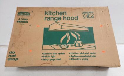 (1) Broan 41000 Series Kitchen Range Hood New In Original Pkg