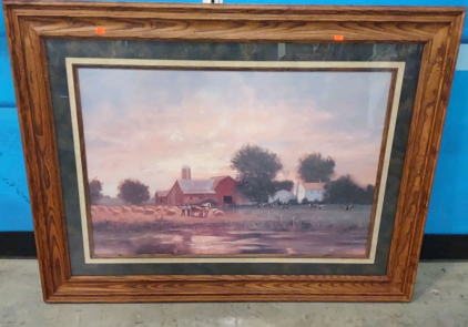 47"x 36" Print Titled "Summer Harvest" by American Artist Raymond Knaub (b. 1940)
