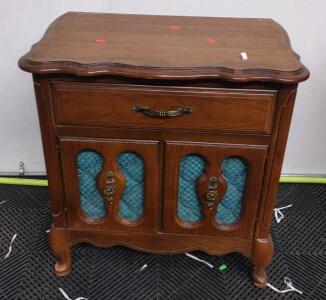 26"x 16"x 27&frac12;" French Provincial Night Stand w/ Cyan Padding