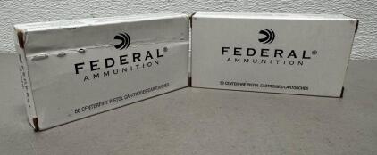 (2) Boxes Of 50 Federal 40 S&W 180GR. HST JHP