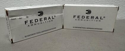 (2) Boxes Of 50 Federal 40 S&W 180GR. HST JHP