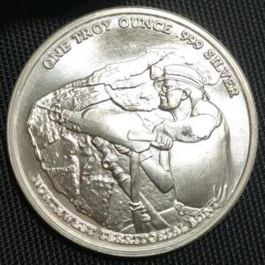 Pan American Silver Corp Coin, 1 Troy Ounce .999 Silver, Northwest Territorial Mint