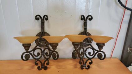 (2) Vintage Indoor Light Fixtures