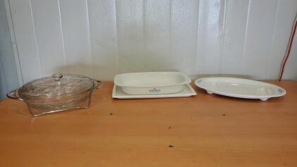(3) Vintage Casserole Dish