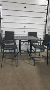 Outdoor 5 Piece Patio Set 41.5"x38"x38"