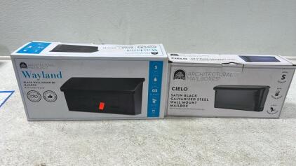 (2) Wall Mount Mailboxes