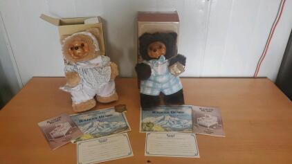 (2) Raikers Bears With Certificate Of Authenticity