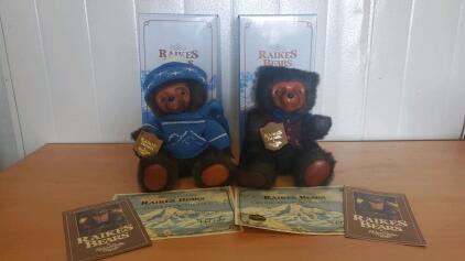 (2) Raikers Bears With Certificate Of Authenticity