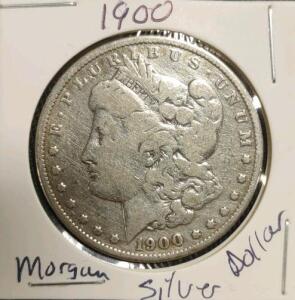 1900 Morgan Dollar, United States, 90% Silver, Lady Liberty Design
