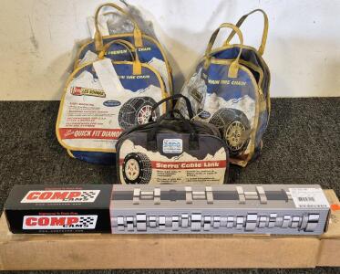 (4) Tire Chains, (2) CompCams