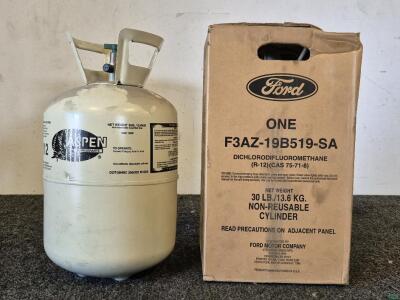 Dichlorodifluoromethane (R-12)(CAS 75-71-8)New, Aspen Refrigerants (DOT-39NRC 260/325 M1005)