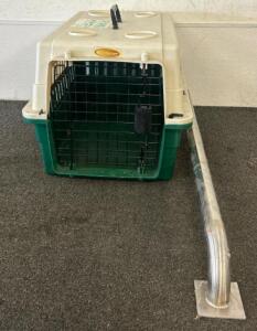 (1) Portable Animal Carrier (22 Inches X 15.5 Inches) And (1) Cabinet Pull