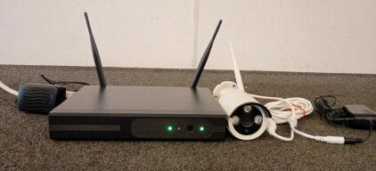 Crystal Vision 720P Security Camera. Comes With Power Cord and Ethernet Cord and Digital Video Recorder With Power Cord