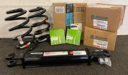 Set Of Coil Springs, Lion TH3000 Hydraulic Cylinder, (2) End Yokes, (2) CR Seals, And Window Glass Run Flocked Channel (25ft)