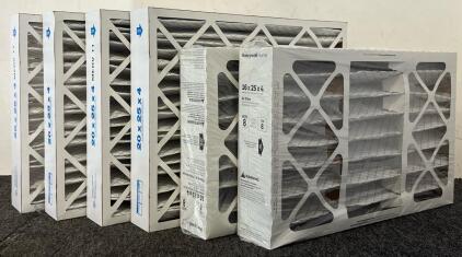 (6) Air Filters / 20x25x4, 16x25x4