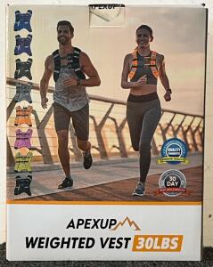 Apexup 30LB Weighted Vest