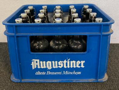 Crate Of (20) Brown Bottles For Brews