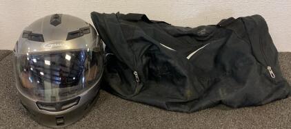 Large Gmax Riding Helmet And Nike Gym Bag