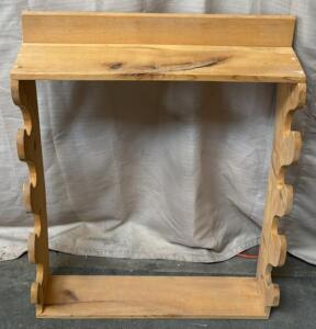 Wooden Gun Rack (7&rdquo; L x 28&rdquo; W) x (37.5&rdquo; H)