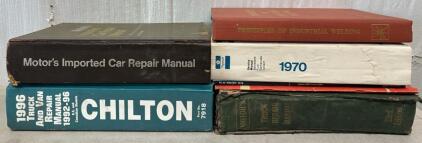 Tote of Vintage Auto Manuals