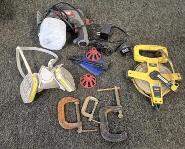 Krause & Becker Paint Sprayer(Works), Paint Mask, Clamps, Open Reel Fiberglass Tape Measure, 100-Feet, and More!