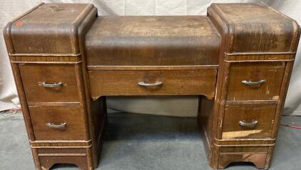 Vintage Desk H 2&rsquo; 6&rdquo; W 3&rsquo; 11&rdquo; L 1&rsquo; 4&rdquo;