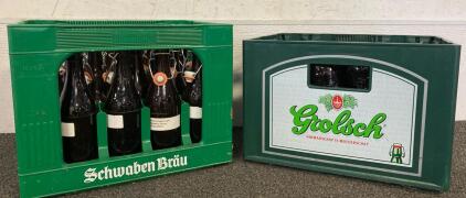 (2) Crates Of (32) Brown Bottles For Brews