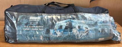 NorthCrest Outdoor 21&rsquo; x 10&rsquo; Two Room Hybrid Cabin / Dome Tent