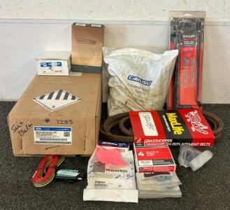 Automotive Premium Components Including (1) Motorcraft 4 Spark Plugs, (1) Ford Pretensioner Kit, (1) Allen Metal Tool And Gun Rack, And More!!