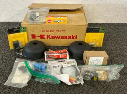 (2) Karman Rubber K-61 Dome Styl Vibro-Insulator Fail-Safe Compression Mount, (1) Kawasaki Mule Rear Wheel Brake Drum Hub, (1) Motorcraft Spark Plug, And More