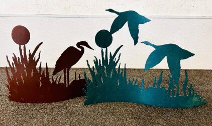 (2) Custom Metal Artwork Designs (17.5")