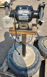 Chicago Electric 39500 6" Bench Grinder, 1/2 HP, 3400 RPM