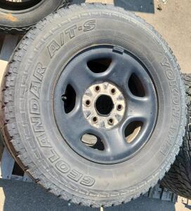Yokohama Geolandar A/T-S LT245/75R16 Tires with 16" Rims, Set of 4