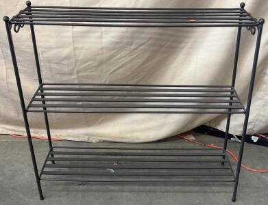 Metal Shelf H 2&rsquo; 6&rdquo; W 2&rsquo; 9&rdquo; L 9&rdquo;