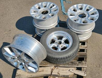 Jeep Alloy Wheels Set, 17" inch and 15" inch, (5)Lug Pattern