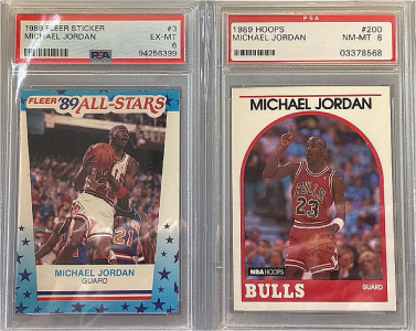 PSA Graded 1989 Michael Jordan Collectable Sport Cards