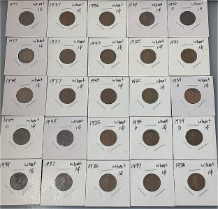 (25) 1930-1939 Wheat Pennies