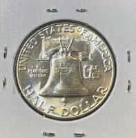 1956 MS62 SILVER MINT STATE FRANKLIN &frac12; $1 - 2