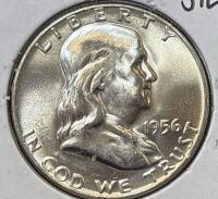 1956 MS62 SILVER MINT STATE FRANKLIN &frac12; $1 - 3