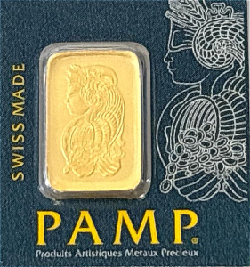 PAMP Suisse 1G Fine Gold 999.9 Bar