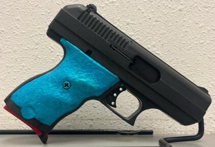 Hi-Point C9 9mm Luger Semi-Auto Pistol, Custom Blue Grip, Serial: P1874631