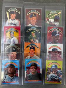 (12) Collectible Baseball Cards: Cody Bellinger, Josh Bell, Ketel Marte, Scott Erickson, Randy Johnson and Other Stars