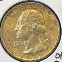 1950-D MS64 Choice Silver Washington .25 Quarter - 3