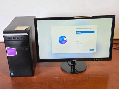 Asus Essentio Series M11AD Desktop PC & Asus 24" Monitor