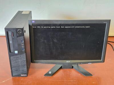 Lenovo Thinkcentre M83 Desktop PC & Acer X203H Monitor
