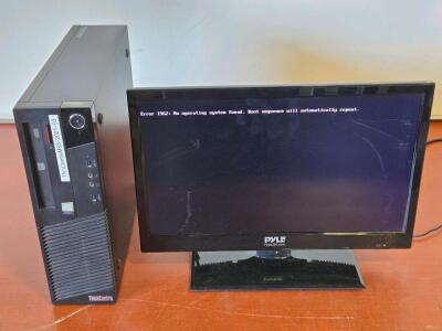 Lenovo Thinkcentre M83 Desktop PC & PyleUSA Monitor
