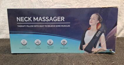 (1) Neck Massaging, Heated Therapy Pillows