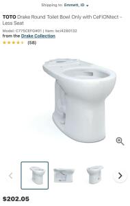 TOTO Drake Toilet Bowl & Tank