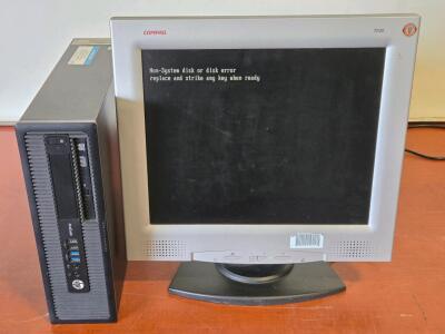 HP ProDesk 600 G1 Desktop PC & Compaq 7020 Monitor